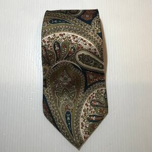 Wembley Gold Paisley Classic Wide Men Necktie